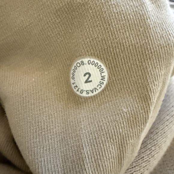 Lululemon Scuba High Rise Jogger Womens 2 Sweatpants Trench Tan Lounge - Picture 8 of 8